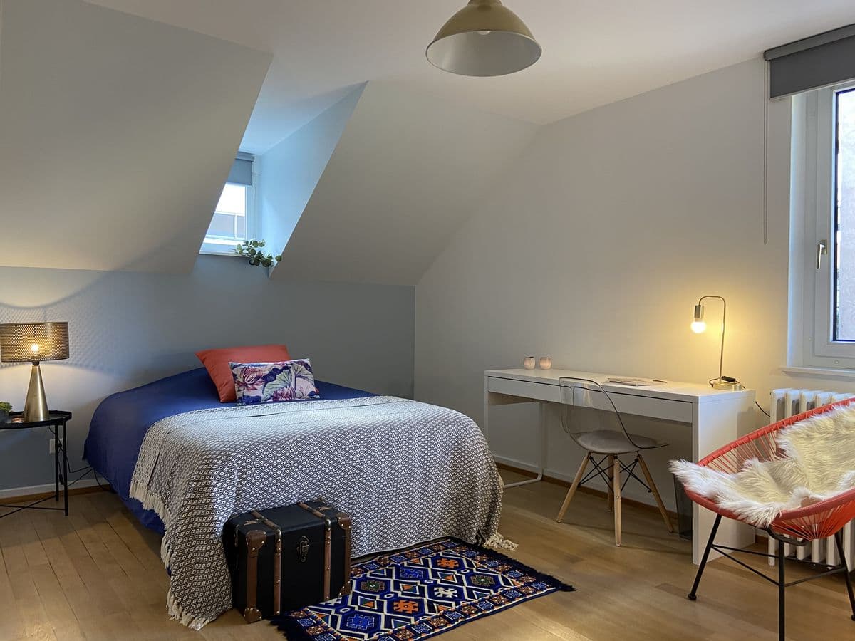 Espace commun d'un coliving géré par Rodrigues Immobilier à Strasbourg